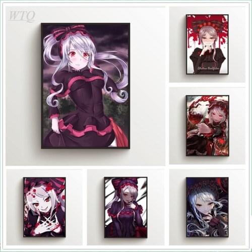 Overlord Shalltear Bloodfallen Anime Posters Wall Poster Canvas Painting Posters and Prints Wall Art Picture Decor Home Decor