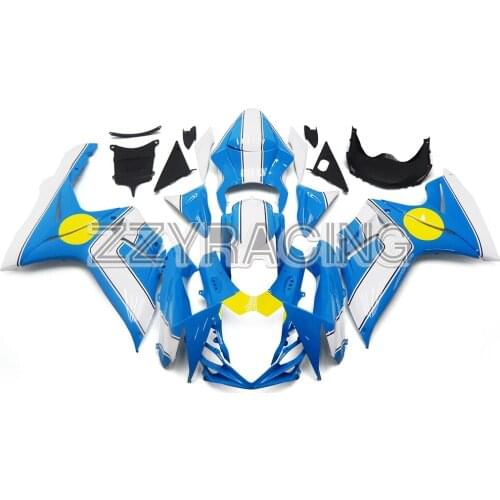 Full Motorcycle Fairings Kit for Suzuki GSXR600 GSXR750 K11 2011 2012 2013 2014 2015 2016 ABS Plastic Body Work Blue Yellow Hull