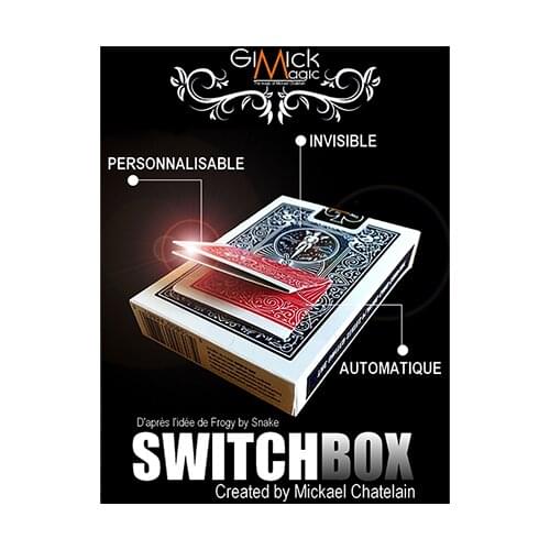 SWITCHBOX (Gimmick and Online Instructions) by Mickael Chatelain / close-up street card magic tricks wholesale