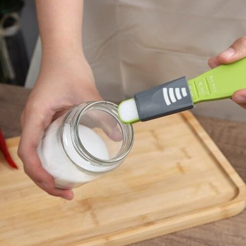 Adjustable Measuring Spoon Scales Kitchen Tools Multifunctional Spoons Multi Useful Gram Scale Baking Accessories Food Sugar Cup