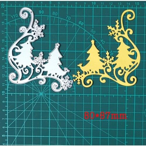 Christmas Tree Snowflake Metal Cutting Dies Stencils For DIY Scrapbook Card Decorative Embossing Die Mold 2021 New craft Die