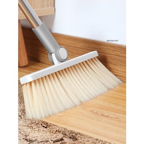 Floor Sweeping Broom Cleaning Bristles Garden Plastic Broom Outdoor House Escoba Y Recogedor Home Cleaning Products BE50WC