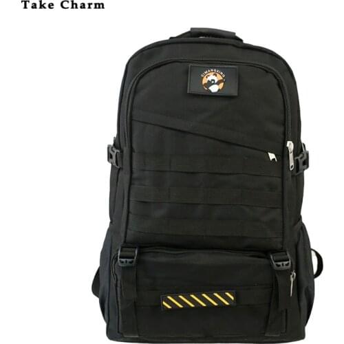 Student School Bag Black Large Capacity Youth Outdoor Sports Mens Travel Backpack Leisure Luggage Bag Waterproof Male Backbag