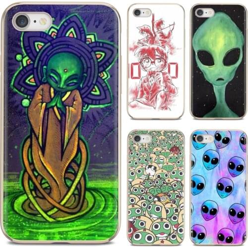 Silicone Shell Cover For Samsung Galaxy A10 A40 A50 A70 A3 A5 A7 A9 A8 A6 Plus 2018 2015 2016 2017 cute Trippy Alien I believe