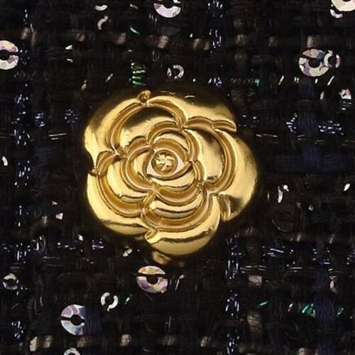 High-end latest trend metal gold button coat jacket suit button 7 pieces a lot workmanship excellent wallvell