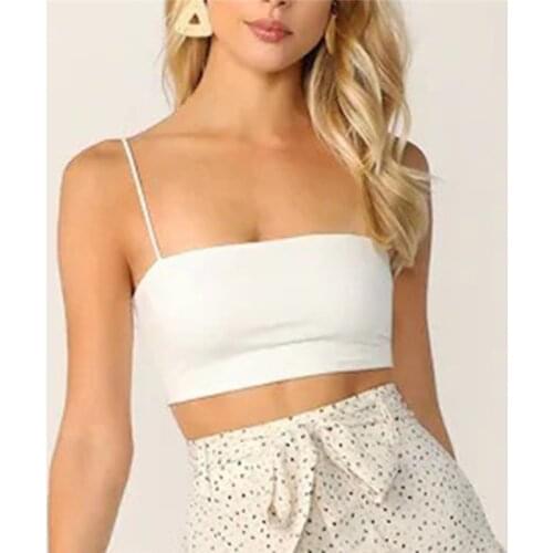 2020 Fashion Women Sexy Tops Solid Summer Camis Women Casual Tank Tops Vest Sleeveless Crop Tops Blusas Hot