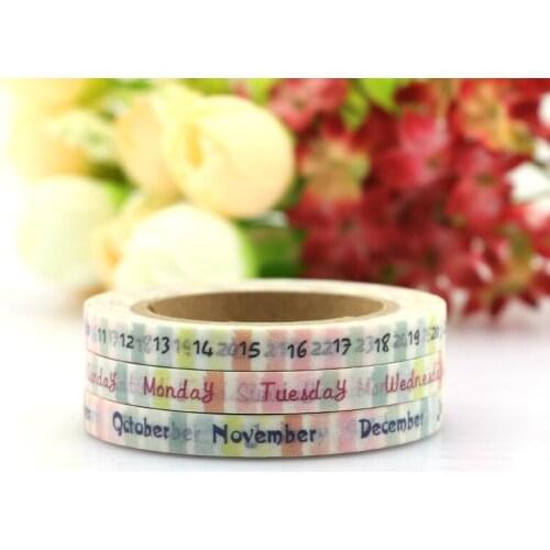 3pcs TheTwilight Saga Date Time Plan Washi Tape Adhesive Tape DIY Scrapbooking Sticker Label Masking Tape