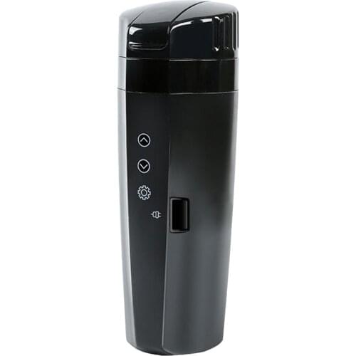 60W Car Heating Cup Stainless Steel Travel Coffee Cup Insulated Heated