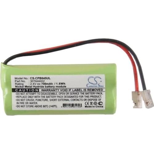 Cameron Sino 700mAh battery for UNIVERSAL AAA x 2 Cordless Phone Battery