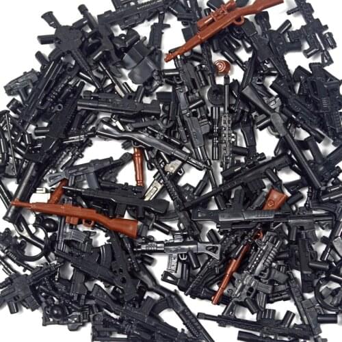 98K Military Weapon Accessories Guns bricks Swat Sniper rifle pistol Soldier WW2 Army MOC Part Military Building Block Model