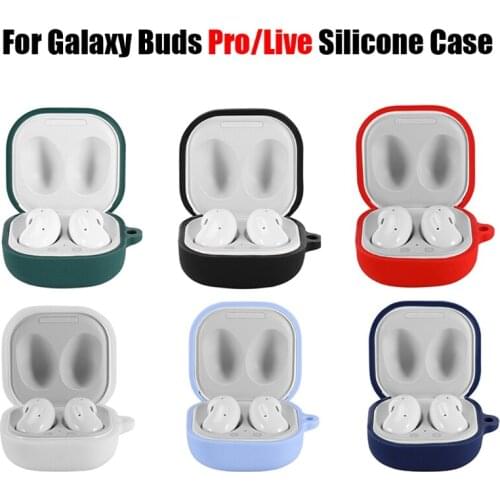 Anti-fall Soft Washable Dust-proof Protective Cover Silicone Case for S-AMSUNG Galaxy-Buds Pro/Live Wireless Earphone