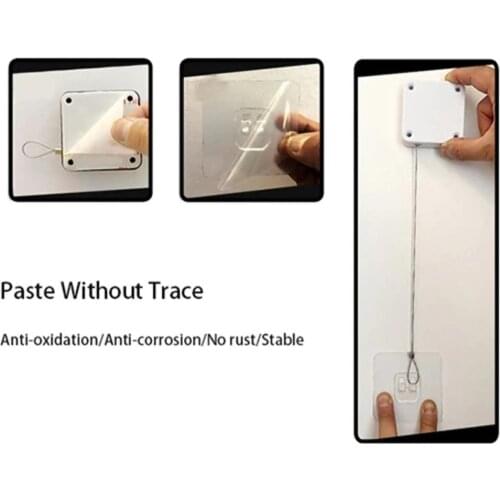 Automatic Sensor Door Closer Self Pull Line Ultra Automatically Close For Doors Punch-Free Sliding Door Closer Home Accessories