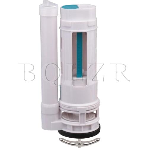 BQLZR White ABS Toilet Cistern Dual Flush Push Button Valve Good Sealing