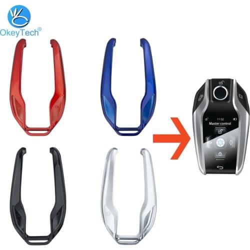 OkeyTech Zinc alloy LCD Screen Car Key Cover CF500 Special Key Chain Car Key Shell Protective Shell for BMW For Audi For Toyota
