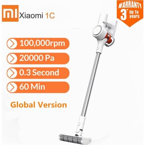 Global Version Xiaomi MIJIA 1C Handheld Wireless Vacuum Cleaner Sweeping Cleaning for Home Carpet 20000Pa cyclone Suction