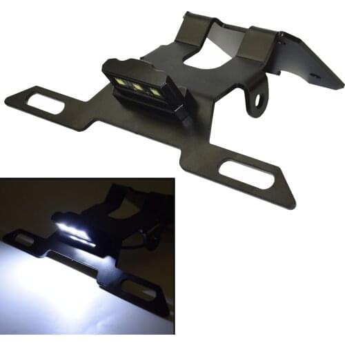Rear License Number Plate Frame Holder Bracket Tail Tidy Fender with Led Light For YAMAHA YZF-R15 YZFR15 V3 2017 2018 2019 2020