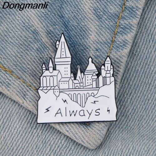 DZ277 Magic Castle Always Movie Enamel Pin Brooches Badge Bag Clothes Lapel Jewelry Gift Collection