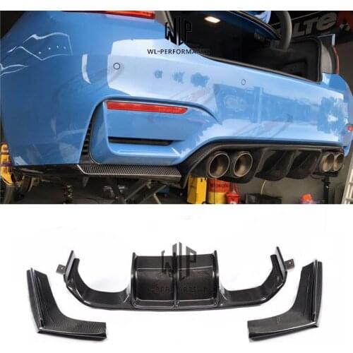 F82 M4 V Style High Quality Carbon Fiber Rear Bumper Diffuser Lip Car Styling For BMW F82 M4 Body Kit 2014-2015