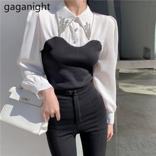 Трикотажные блузки Gaganight China At AliExpress