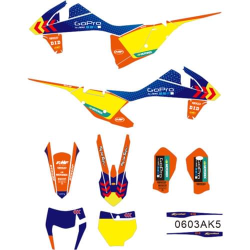 Graphics Decals Stickers Background For KTM 125 250 350 450 500 SX SXF XC XCF 2016 2017 2018 EXC EXCF XCW 2017 2018 2019
