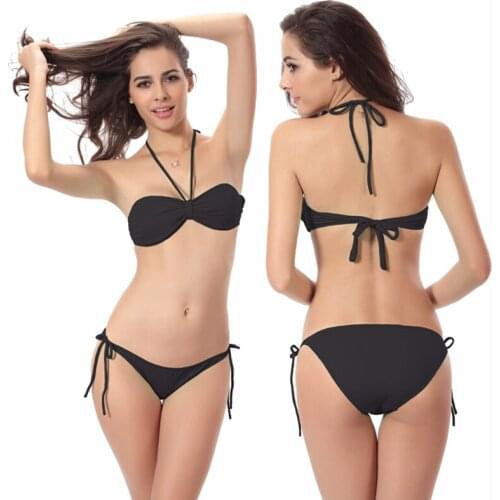 2020 New Hot Sale Bikini Women Sexy Sportwear Beachwear Bathing Suit 2 PCS Bikini Set Female Swimwear Swimsuit Plus Size