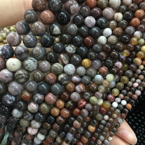Natural stone Beaded 4/6/8/10/12mm Round Isolation loose beads for Jewelry Making DIY Necklace Bracelets Accessories