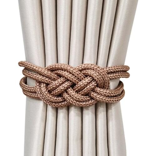 Magnetic Curtain Tiebacks Drapery Tiebacks Upgraded 2 Pack 16 Inch Decorative Curtain Holdback Curtain Clip Buckle for Blackout