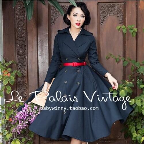 Pinpin Daisy Women's Long Trench Coats