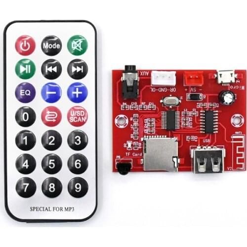 SOTAMIA DC5V Bluetooth Decoder Board U Disk TF Card Decoding With Remote Control For Power Amplifier DIY