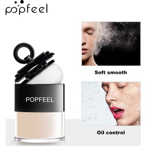 POPFEEL Mushroom Head Setting Loose Powder Long-lasting Concealer Waterproof Moisturizing Foundation Loose Powder Makeup