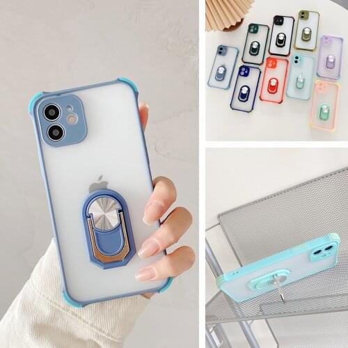 Shockproof Holder Finger Ring Phone Case na For For OnePlus 9 One Plus 9 8T Pro OnePlus Nord N200 N10 CE Soft Back Cover Coque