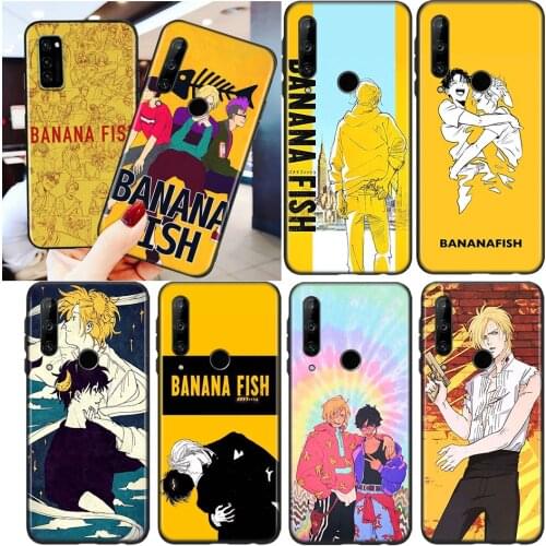 Silicone Black Cover Banana Fish Anime For Honor 8S 8C 8X MAX 8A 8 7S 7A 7C Play 3E Prime Pro 2020 2019 Phone Case