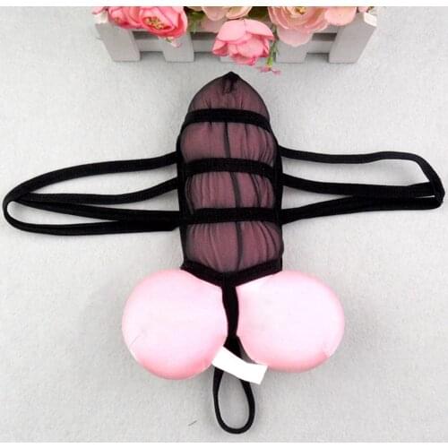 Man Bulge Penis Pouch Long Sleeve G-strings Sexy Men Underwear Tanga Gay Bikini Slip Thong Jockstrap Sex Toys Hombre Erotic