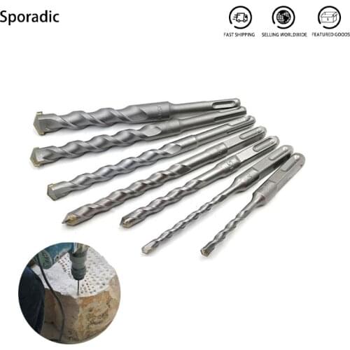 6-32MMquare Shank Impact Drill Hole Saw Drilling Electric Hammer Drill Bits For Wall Concrete Brick Stone Bit Power Tool Fitting