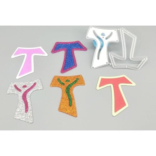 T-shape, Cross DIY decoration of T-shape dancer metal cutting die, paper crafts, scrapbooks, cardboard photo albums
