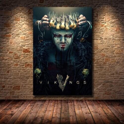 Vikings Classic Tv Series Show Canvas Painting Posters And Prints Wall Pictures For Living Room Vintage Decorative Home Decor