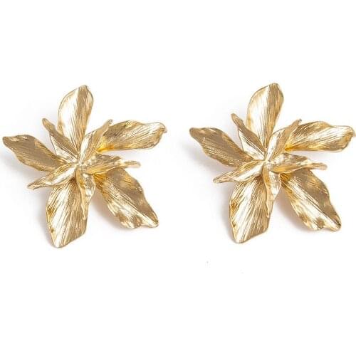 Women Geometric Flower Stud Earrings AM1161