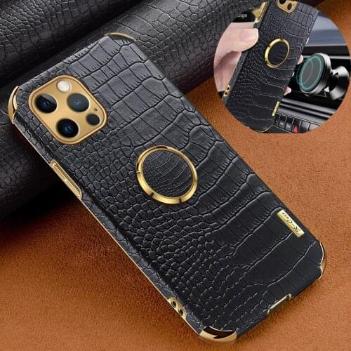 1Pcs/OEM Magnetic car ring holder Case Cover For iPhone 12 Pro xs Max 12Mini xr 7 8 6 plus Full Soft Cover Magnetism Case