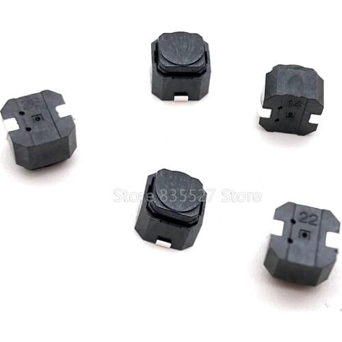 10pcs/lot no sound 6*6*5 SMD Silent Mute Push Button Switch silicone keypad tact switch silicon Switches 6 * 6 * 5 MM