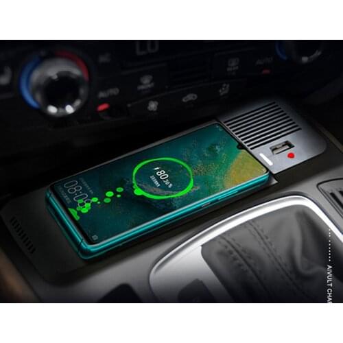 15W For Audi A4 A5 S5 Q5 B8 B9 Car Wireless Charger Accessories Phone Plate Fast Charging Panel car battery charger usb