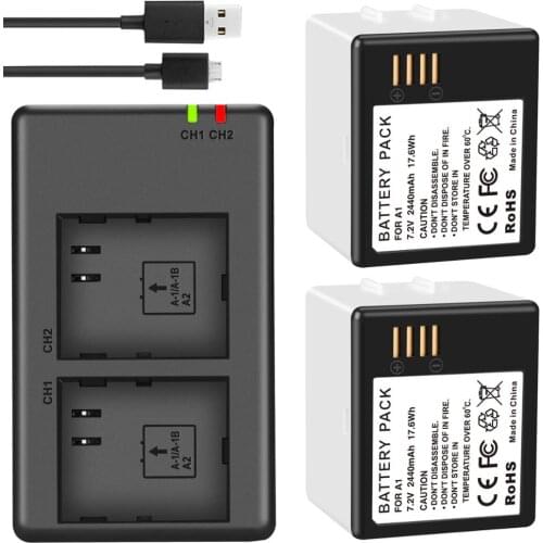 2pcs For Arlo Pro or Pro 2 camera vma4400 Netgear A-1 battery or dual channel charger