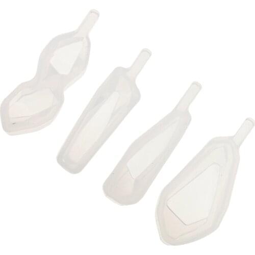 4x Mixed Waterdrop DIY Silicone Pendant Mold Resin Jewelry Making Handcraft