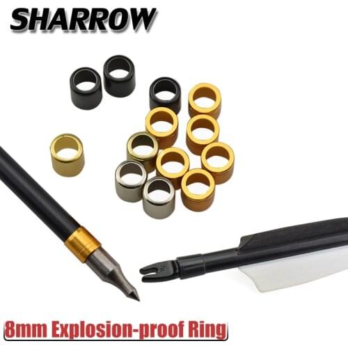 60Pcs Archery Explosion Proof Ring Nocks Protector Arrow Shaft Fit 8mm Arrow Shafts Hunting Shooting Bow And Arrow Accessories