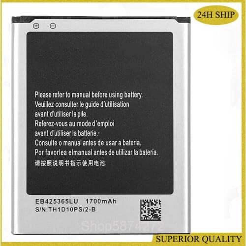 Battery EB425365LU For Samsung Galaxy Core GT-I8262D GT-I8268 SCH-i829 Galaxy Style Duos 1700mAh Replacement Phone Battery