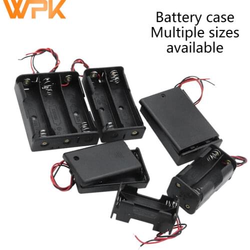 Battery Box 18650 No. 5 No. 7 No. 5 No. 7 With Switch Back To Back 1 Section 2 Section 3 Section 4 Section 8 Section 9V 1Pcs