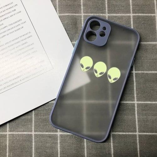 Aesthetics Cartoon alien space Phone Case for iPhone 12 mini 11 pro XS Max X XR 7 8 plus SE20 High quality TPU silicon cover