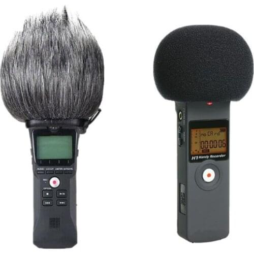 Furry Windscreen Muff Wind Cover Foam Filter Sponge Microphone Windproof Cover for Zoom H1 Handy Recorder Mic