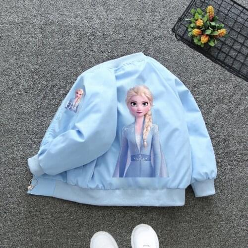 Frozen Spring and Autumn Childrens Jacket New Boys and Girls Outing Clothes Jacket Childrens Zipper Cardigan Jacket Toddler