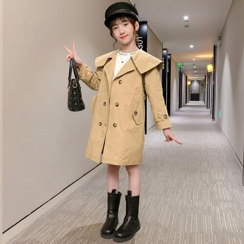 Girls Babys Kids Windbreaker Coat Jacket Outwear 2021 Cute Spring Autumn Overcoat Top Cardigan Party Outdoor Childrens Clothin