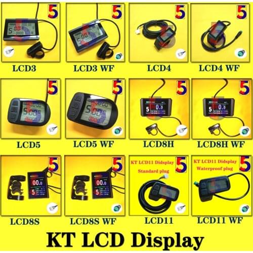 KT LCD3 LCD4 LCD5 LCD8S LCD8H LCD9 LCD10H LCD11 LED900S display KT Display 24V/36V/48V for KT controller with Julei WF plug